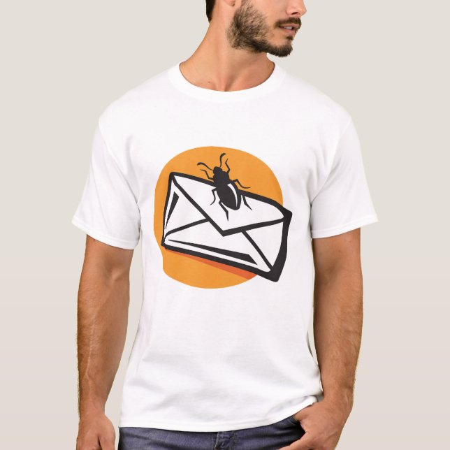 Camiseta Black Beetle Insect on Envelope (Frente)