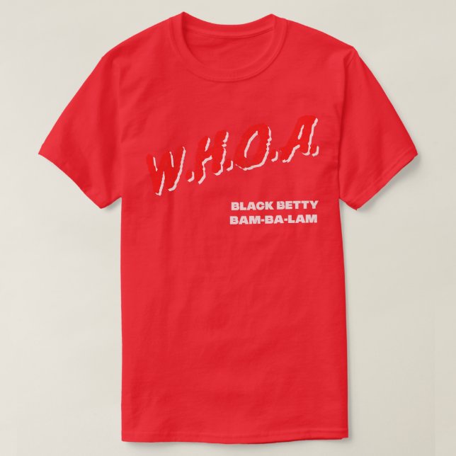 Camiseta Black Betty Ram Jam 70s Rock (Frente do Design)