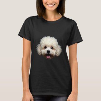 Camiseta Black Bichon Frise Dog Bichon Face