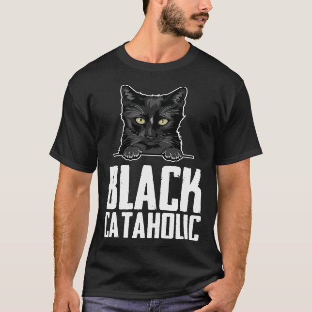 Camiseta Black  Black cat  Black mom (Frente)
