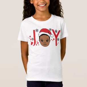 Camiseta Black Boy Melanin Boys Christmas Sweater X-mas Fun