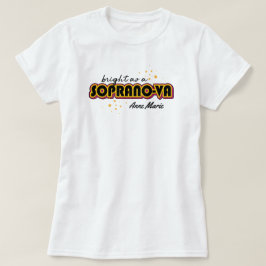 Camiseta Black Bright como Soprano-va