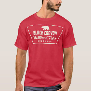 Camiseta Black Canyon National Park Bear Crachá Tan