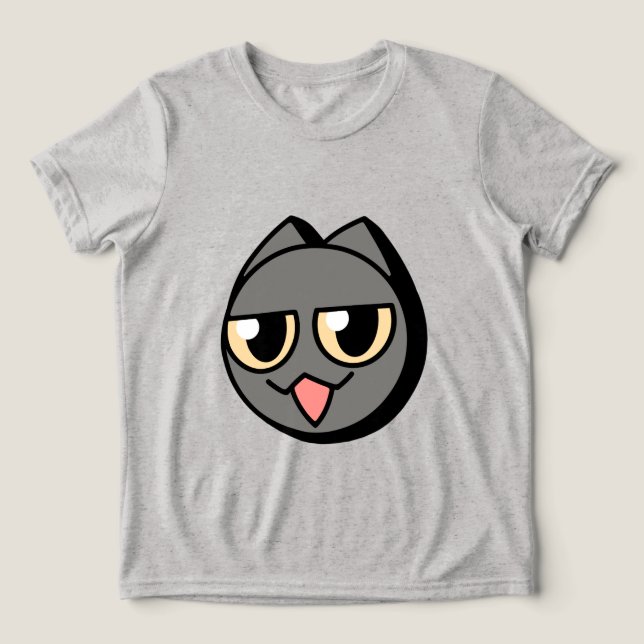 Camiseta Black Cartoon Cat (Design frontal)