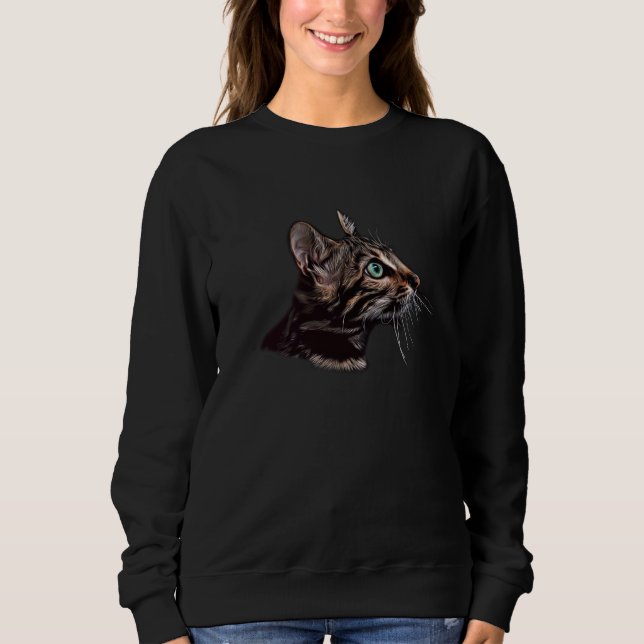 Camiseta Black Cat Blue Eyes  Cats (Frente)