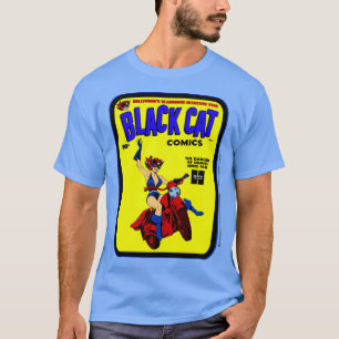 Camiseta Black Cat Comics dos anos 40