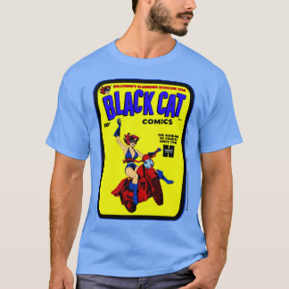 Camiseta Black Cat Comics dos anos 40