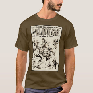 Camiseta Black Cat Comics dos anos 40