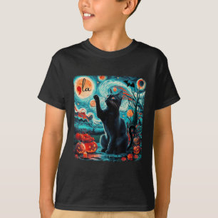 Camiseta Black Cat Comma La Kamala Harris Halloween Starry