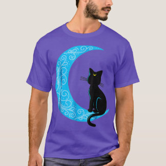 Camiseta Black Cat Crescent Moon Sailor Mãe