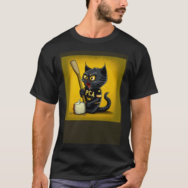 Camiseta Black Cat Hockey Corn On The Cob (Frente)