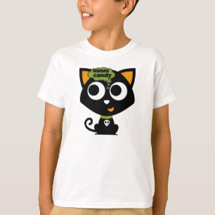 Camiseta Black Cat Mmm Candy Halloween