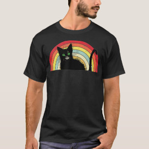 Camiseta Black Cat Rainbow Kitten Surpresa Merchandise para