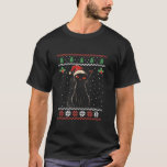 Camiseta Black Cat Santa Hat Ugly Christmas Sweet Ki<br><div class="desc">Gatinho Gato Negra Chapéu Feliz de Natal Gelado Gatinho de Natal</div>