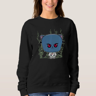 Camiseta Black Cat Scientist With Magic Item For Horror Fan