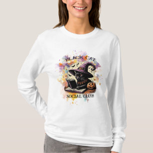 Camiseta Black Cat Social Book Club (Clube de Livro Social