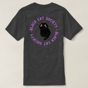 Camiseta Black Cat Society - Roxo