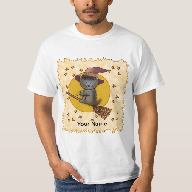 Camiseta Black Cat Witch (Frente)