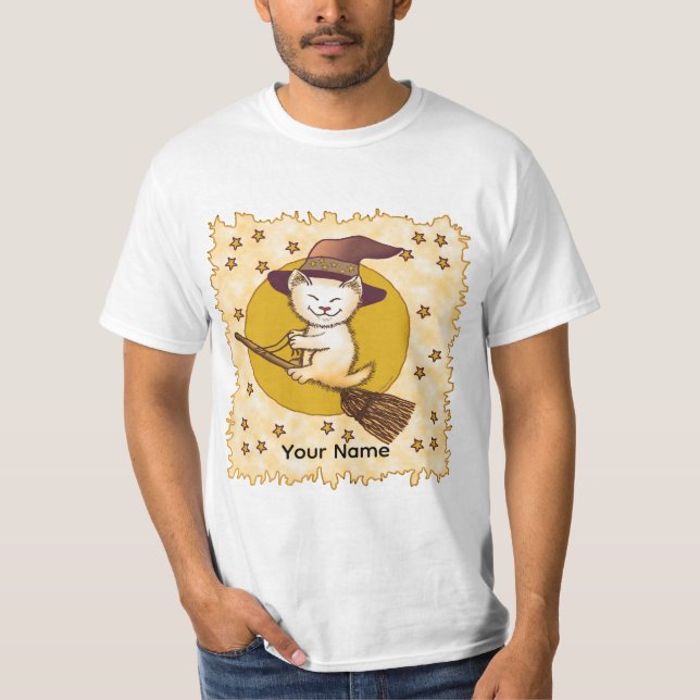 Camiseta Black Cat Witch (Frente)