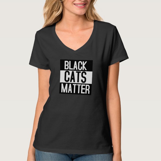 Camiseta Black Cats Matter   Animal Kitty (Frente)