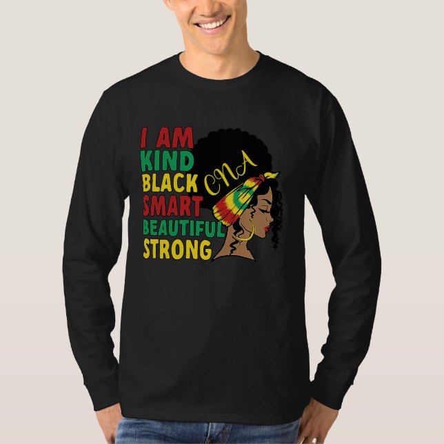 Camiseta Black Certified Nursing Assistant African American (Frente)