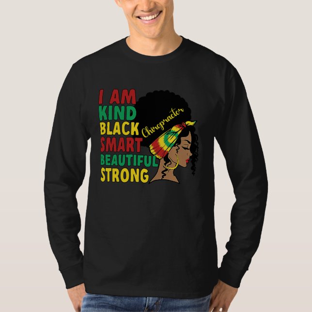 Camiseta Black Chiropractor African American Chiropractic (Frente)