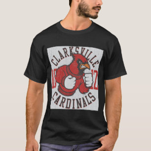 Camiseta Black Clarksville Cardinals Vintage Mascot Shirt