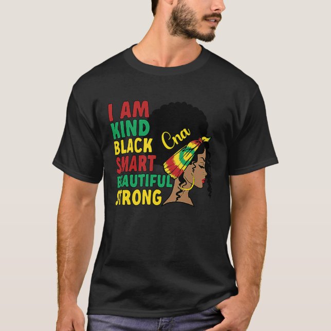 Camiseta Black CNA African American Certified Nursing Assis (Frente)
