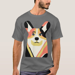 Camiseta Black Corgi Dog Owner Pembroke Welsh Corgi Illustr