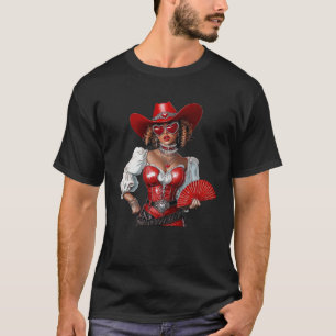Camiseta Black Cowgirl Melanin Western Country Women Africa