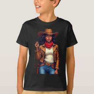 Camiseta Black Cowgirl Texas Western Rodeo Melanin Black Hi