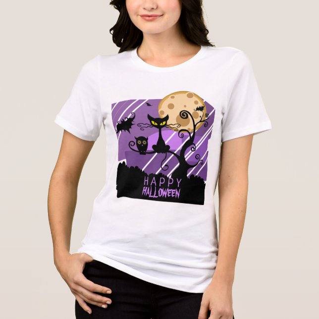 Camiseta Black Creatures Halloween (Frente)