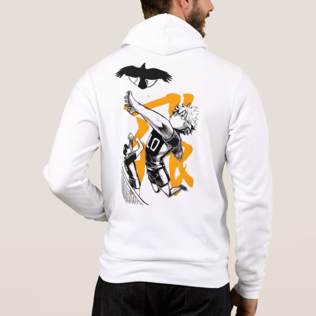 Camiseta 🏐Black Crow Volleyball Hoodie – High Fly Spirit🔥 (Verso)