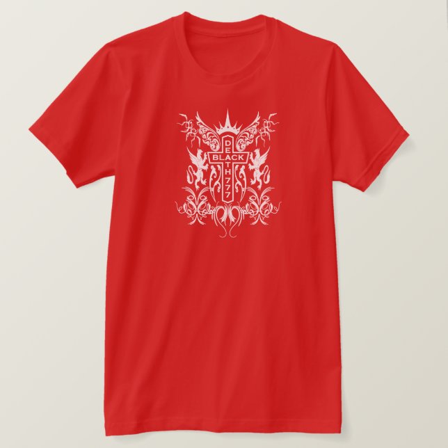 Camiseta Black Death 777 - Cross (Frente do Design)