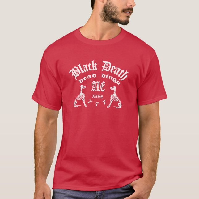 Camiseta Black Death 777 - Morto Dingo Ale (Frente)