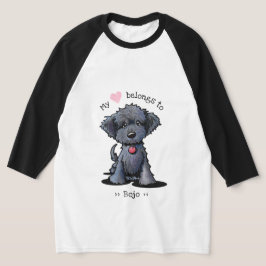 Camiseta Black Doodle Pup My Heart Belongs