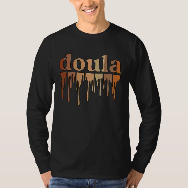 Camiseta Black Doula African American Postpartum Doula (Frente)
