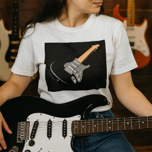Camiseta Black Electric Guitar Girls