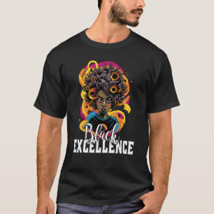 Camiseta Black Excellence African Pride Black History Month