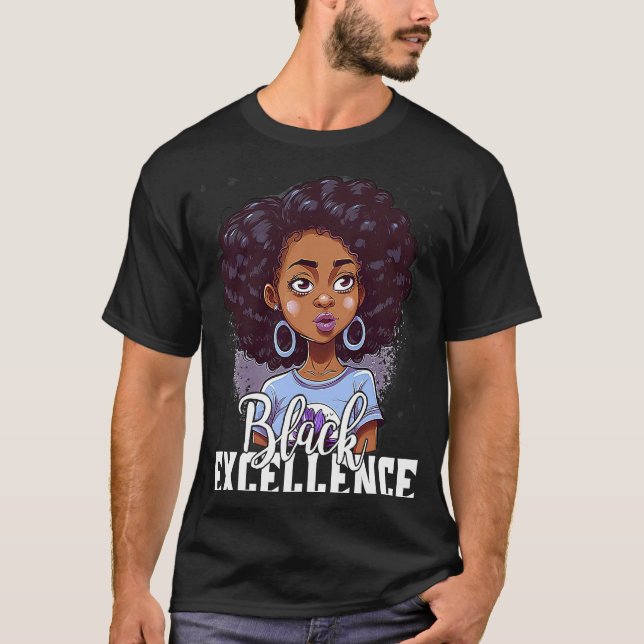 Camiseta Black Excellence African Pride Black History Month (Frente)