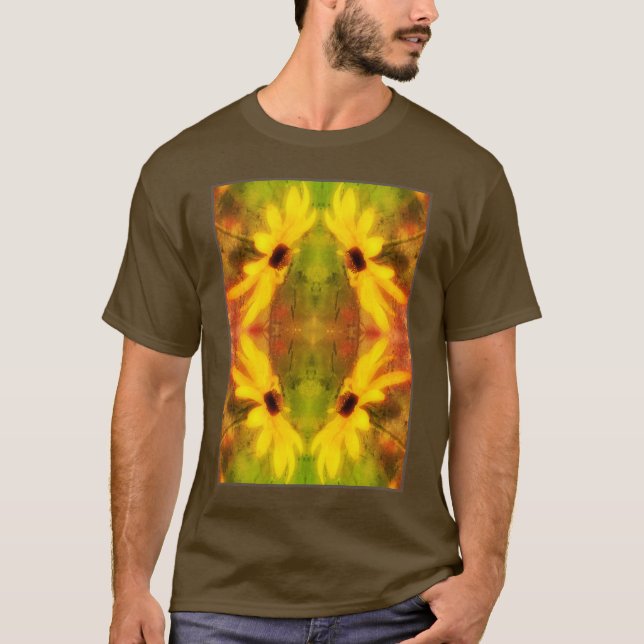 Camiseta Black Eyed Susan Daisy - Abstrato (Frente)