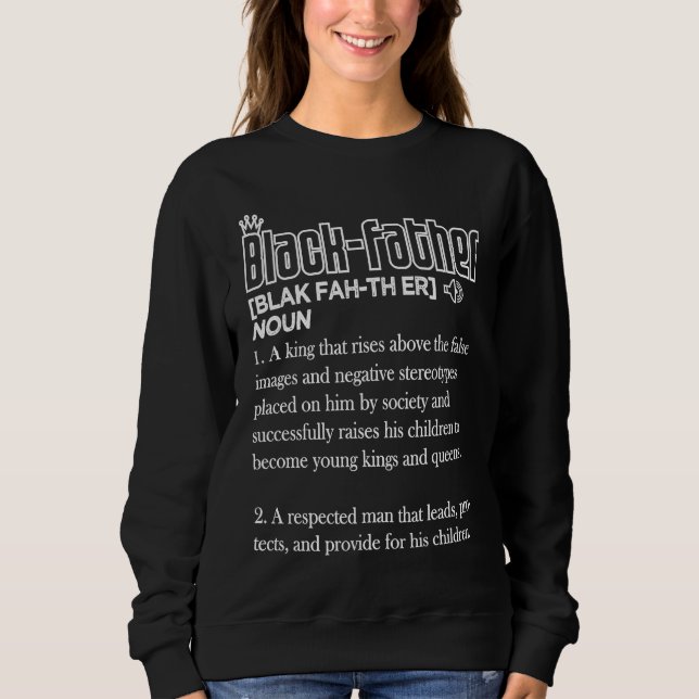 Camiseta Black Father Definition African American Father's  (Frente)