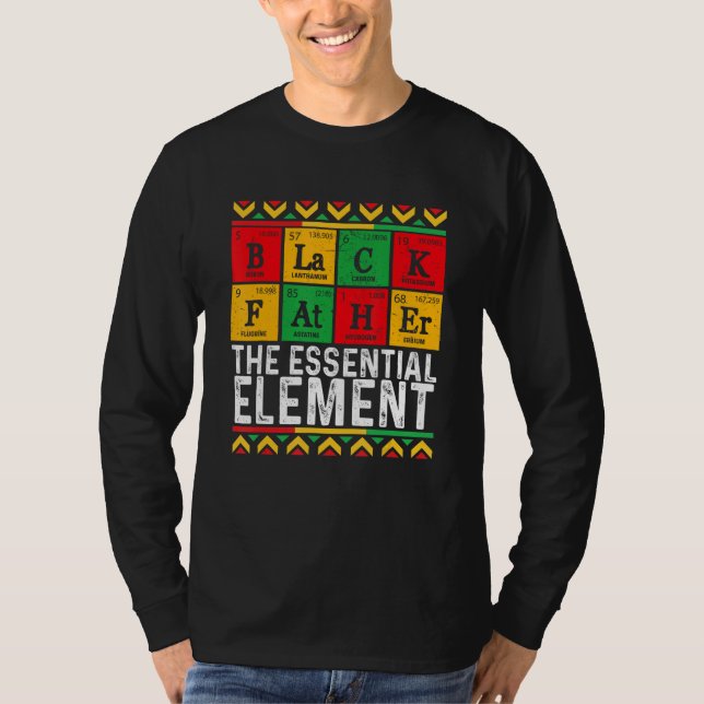 Camiseta Black Father The Essential Element Father s Day  D (Frente)