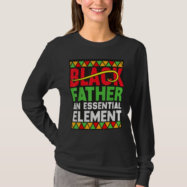 Camiseta Black Father The Essential Element Father s Day  D (Frente)