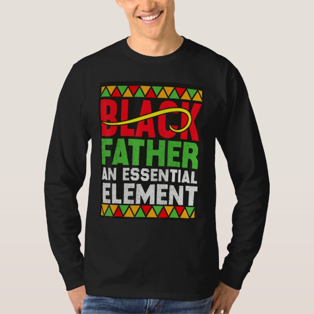 Camiseta Black Father The Essential Element Father s Day  D (Frente)