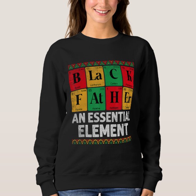 Camiseta Black Father The Essential Element Father s Day  D (Frente)