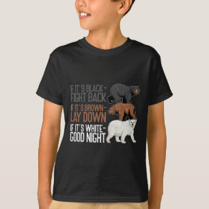 Camiseta Black Fight Brown Down White Boa Noite Bebê Engraç