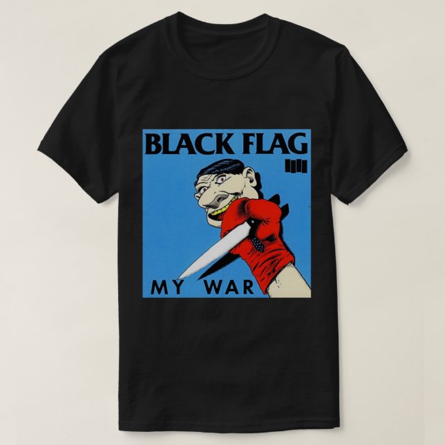 Camiseta Black Flag My War Classic T Shirt (Frente do Design)