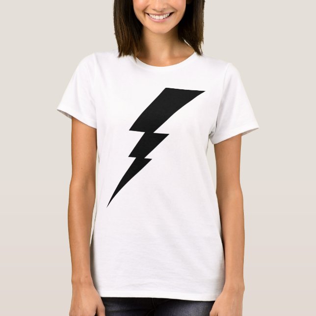 Camiseta Black Flash Lightning Bolt Women's (Frente)