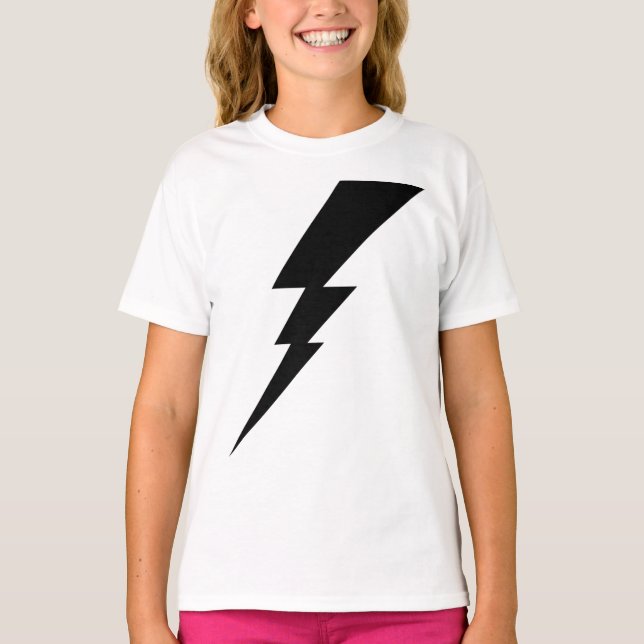 Camiseta Black Flash Lightning Kids (Frente)